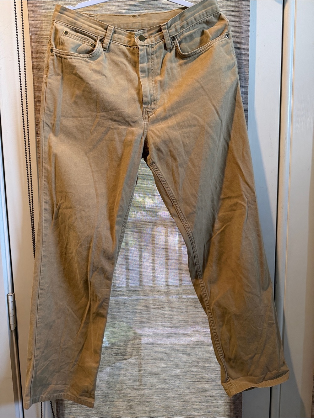 Men's Classic Straight Chino Pants in Tan